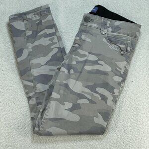 Democracy Jeans Womens 4 Sand Camo Cropped Ankle Skimmer AbSolution 28x26